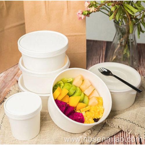 Disposable microwave box paper cup bow
